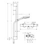 Système de douche hansgrohe Pulsify Select S 105 avec 3 modes économique