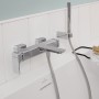 Support mural de douche Villeroy & Boch Universal Showers en forme carrée - vue technique