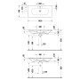 Meuble-lavabo Duravit Viu 103 cm avec 1 trou de robinet, avec trop-plein