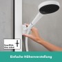 hansgrohe Rainfinity Schowerpipe 360 1jet EcoSmart mit ShowerTablet 350 - Detailansicht
