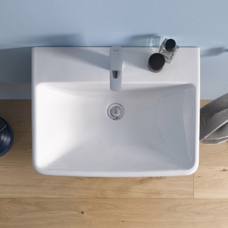Lavabo de meuble Duravit No. 1 55 cm, avec 1 trou de robinet et trop-plein
