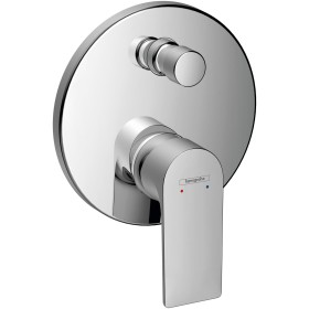 hansgrohe Rebris E Einhebel-Wannenarmatur Unterputz mit integrierter Sicherungskombination für iBox