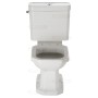 Combinazione WC a pavimento Duravit 1930 con scarico a pavimento - vista tecnica