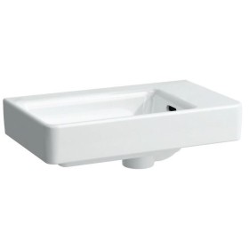 Lavabo LAUFEN PRO S 48 cm asymétrique avec cuve à gauche sans trou de robinet