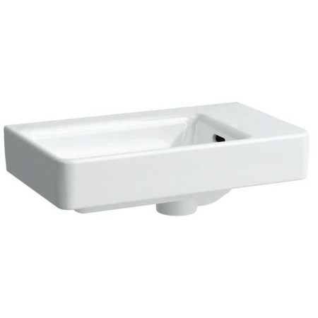 Lavabo LAUFEN PRO S 48 cm asymétrique avec cuve à gauche sans trou de robinet