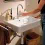 hansgrohe Xanuia Q Lavabo 600/480 con foro rubinetto e troppopieno, SmartClean - vista tecnica