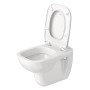 Copriwater Duravit D-Code senza freno di chiusura - vista tecnica