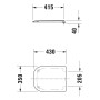 Copriwater Duravit D-Code senza freno di chiusura - immagine prodotto