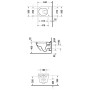 Duravit Starck 3 WC sospeso a scarico a pavimento
