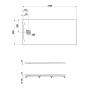 Receveur de douche LAUFEN PRO Marbond 170 x 80 x 4,6 cm