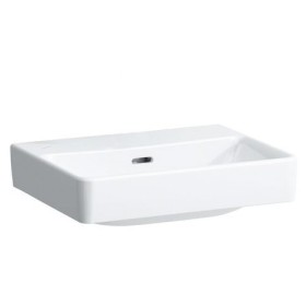 Lavabo à poser LAUFEN PRO S 45 cm sans trou de robinet avec trop-plein