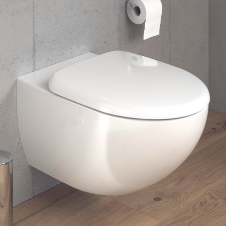 Duravit Architec WC sospeso 57,5 cm, scarico a pavimento, Durafix incluso