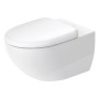 Duravit Architec WC sospeso 57,5 cm, scarico a pavimento, Durafix incluso - vista dettagliata