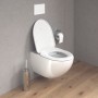 Duravit Architec WC sospeso 57,5 cm, scarico a pavimento, Durafix incluso - vista dettagliata