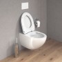 Duravit Architec WC sospeso 57,5 cm, con scarico a pavimento, Durafix incluso - vista tecnica