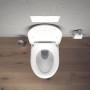 Duravit Architec WC sospeso 57,5 cm, con scarico a pavimento, Durafix incluso