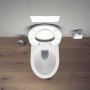 Duravit Architec WC sospeso 57,5 cm, con scarico a pavimento, Durafix incluso - vista dettagliata