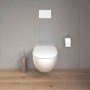 Duravit Architec WC sospeso 57,5 cm, con scarico a pavimento, Durafix incluso - vista tecnica