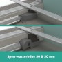 Ensemble complet de caniveau de douche hansgrohe RainDrain Allround 90 cm pour installation standard/plat - vue technique