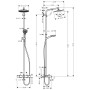 hansgrohe Crometta S 240 1 jet Showerpipe Wanne - Produktansicht
