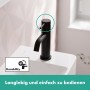 Robinet sur pied hansgrohe Tecturis S 80 avec levier pour eau froide ou pré-mélangée sans bonde - vue technique