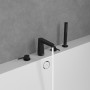Villeroy & Boch Conum Vierloch-Badewannenrandarmatur - technische Ansicht