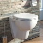 VitrA Conforma Wand-WC, VitrA Flush 2.0, Tiefspüler + 6 cm - technische Ansicht