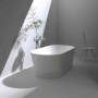 Baignoire autoportante LAUFEN PRO 150 x 70 cm en Marbond - vue technique
