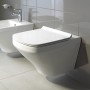 Duravit DuraStyle Wand-WC Rimmless Set inkl. WC-Sitz mit Absenkautomatik - technische Ansicht