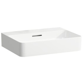 Vasque à poser LAUFEN Val 55 x 42 cm sans trou de robinet, avec trop-plein