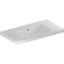 Lavabo Geberit iCon Light 90 cm avec plan de pose, sans trou de robinet, avec trop-plein