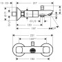 hansgrohe Logis 2-Griff-Wannenmischer Aufputz - Detailansicht