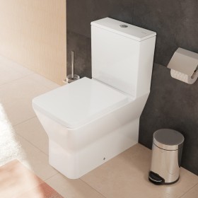 Vaso WC a terra hansgrohe EluPura Original Q 640 con scarico orizzontale AquaChannel Flush