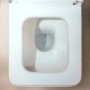 Vaso WC a terra hansgrohe EluPura Original Q 640 con scarico orizzontale AquaChannel Flush - vista tecnica