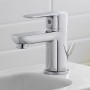 Mitigeur de lavabo monocommande Duravit D-Code FreshStart et MinusFlow