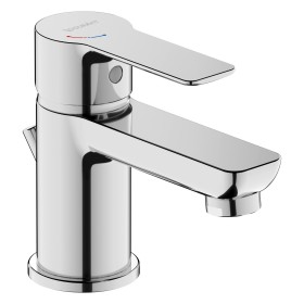 Mitigeur de lavabo monocommande Duravit D-Code FreshStart et MinusFlow