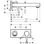 hansgrohe Talis S Miscelatore monocomando per lavabo da incasso 22,5 cm - vista dettagliata
