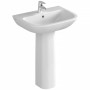 VitrA S20 Waschtisch 60 cm, 1 Hahnloch mittig und Überlauf - Detailansicht
