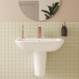 VitrA S20 Waschtisch 60 cm, 1 Hahnloch mittig und Überlauf - Detailansicht