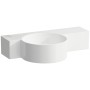 Évier de lavabo LAUFEN Val 55 x 31,5 cm, tablette à droite, sans trou de robinet, sans trop-plein