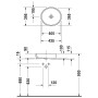 Lavabo à poser Duravit Starck 2 - vue détaillée