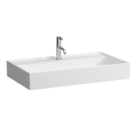 Vasque à poser LAUFEN Kartell 80 x 46 cm, avec 1 trou de robinet, sans trop-plein