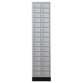 Wolfstahl Schliessfachschrank Stahl 30 Schliessfächer Zylinderschloss 46 x 20 x 195 cm