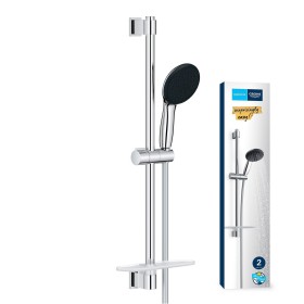 Ensemble de barre de douche GROHE Vitalio Start 110, 60 cm, 2 modes de jet, tablette de douche