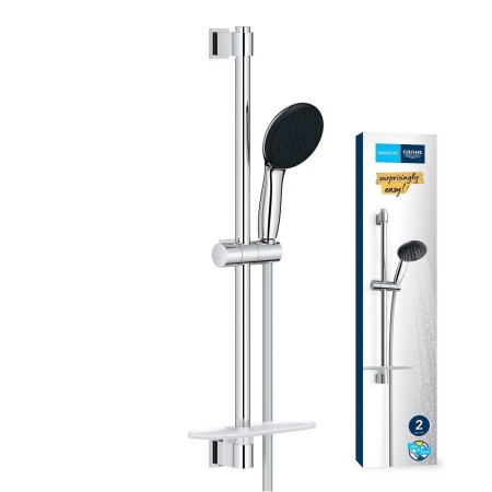 Ensemble de barre de douche GROHE Vitalio Start 110, 60 cm, 2 modes de jet, tablette de douche