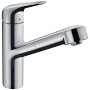 hansgrohe Focus M42 Miscelatore monocomando da cucina 150, canna estraibile, 1jet