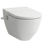 LAUFEN Cleanet Navia WC-doccia senza bordo con apertura laterale per collegamento dell'acqua esterno