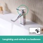 hansgrohe Tecturis E Mitigeur de lavabo monocommande 110 CoolStart économie d'eau+ avec vidage à tirette - photo produit