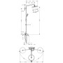 GROHE Euphoria Handbrause Champagne - technische Ansicht