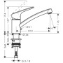 hansgrohe Logis M31 Miscelatore monocomando per cucina 120, 1jet - vista dettagliata